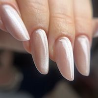 Verlengde nagels met gel.